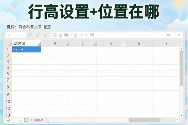 Excel行高设置位置在哪？