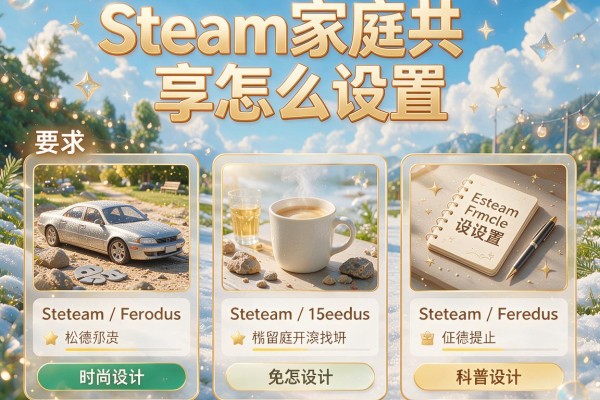 Steam家庭共享怎么设置？
