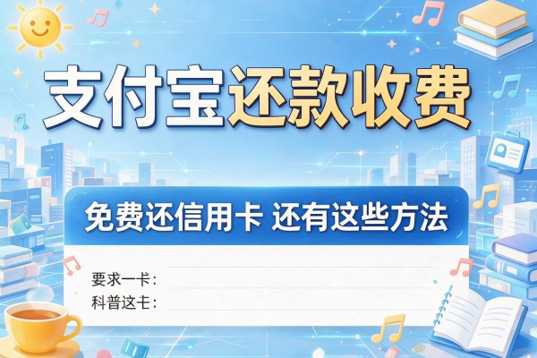 支付宝还款收费 免费还信用卡还有这些方法