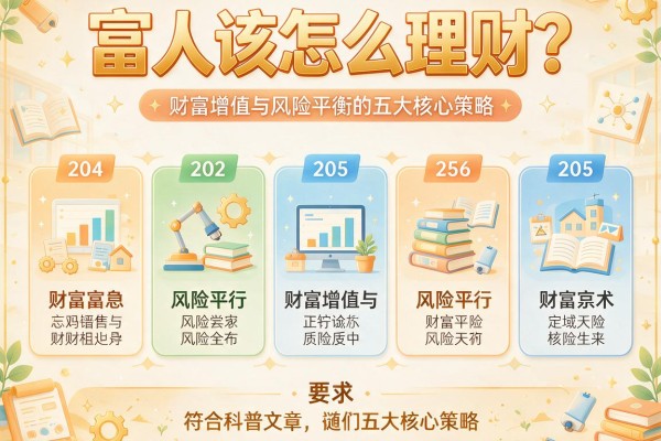 富人该怎么理财？财富增值与风险平衡的五大核心策略