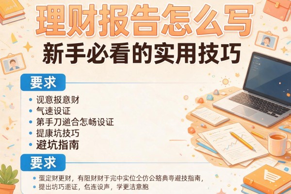 理财报告怎么写新手必看的实用技巧与避坑指南