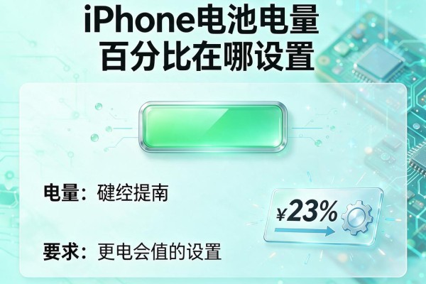 iPhone电池电量百分比在哪设置