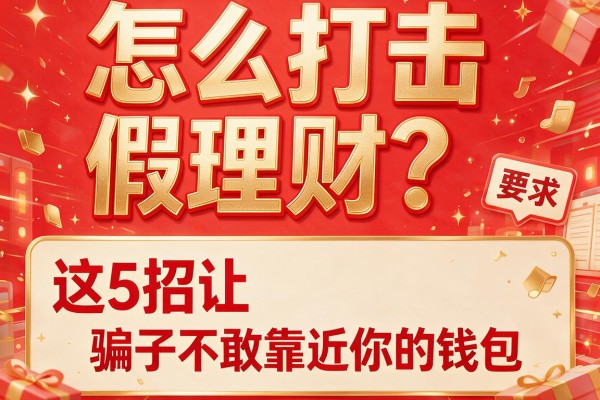 怎么打击假理财？这5招让骗子不敢靠近你的钱包