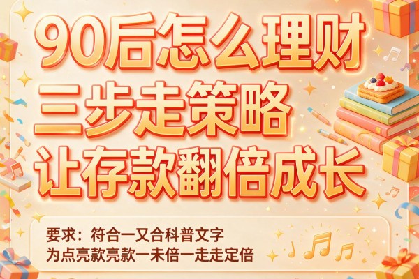 90后怎么理财三步走策略让存款翻倍成长