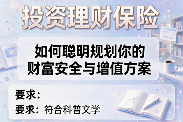 投资理财保险：如何聪明规划你的财富安全与增值方案